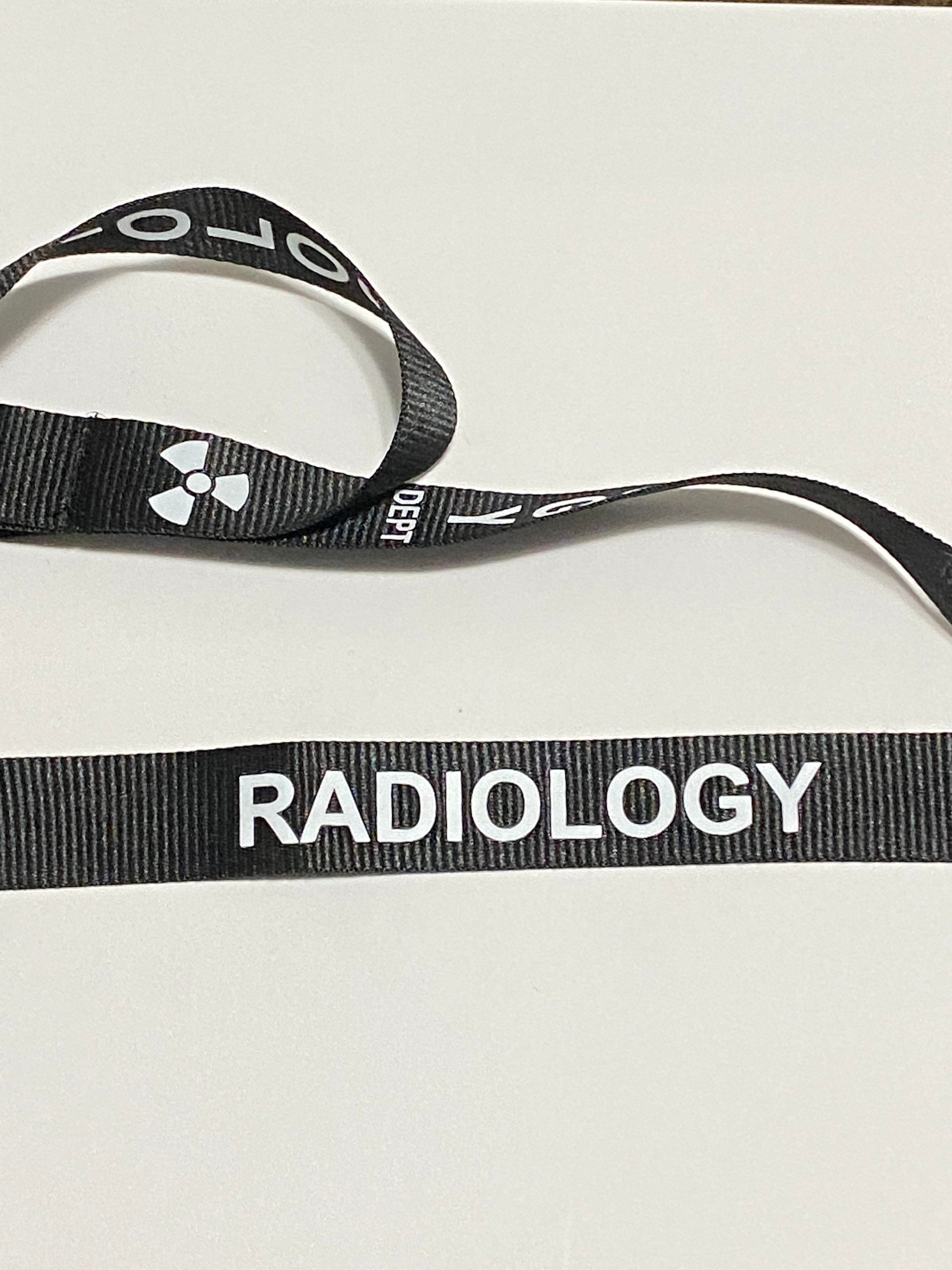 BLACK RADIOLOGY LANYARD, Badge Holder/key Holder With 2 Breakaways,  Radiology Gift -  Canada