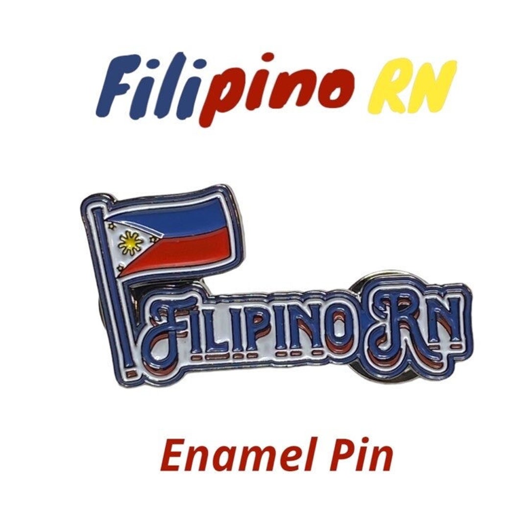 Pin In Tagalog FILIPINO RN PIN, Enamel Pin, Filipino Registered Nurse, Nursing Gift ...