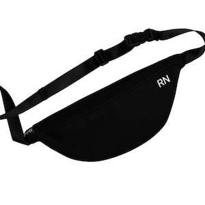 RN FANNY PACK, Nurse Utility Belt, Nurse Accessory, Healthcare Gift, Black Fanny Pack