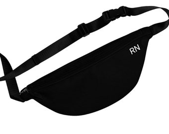 RN FANNY PACK, Nurse Utility Belt, Nurse Accessory, Healthcare Gift, Black Fanny Pack