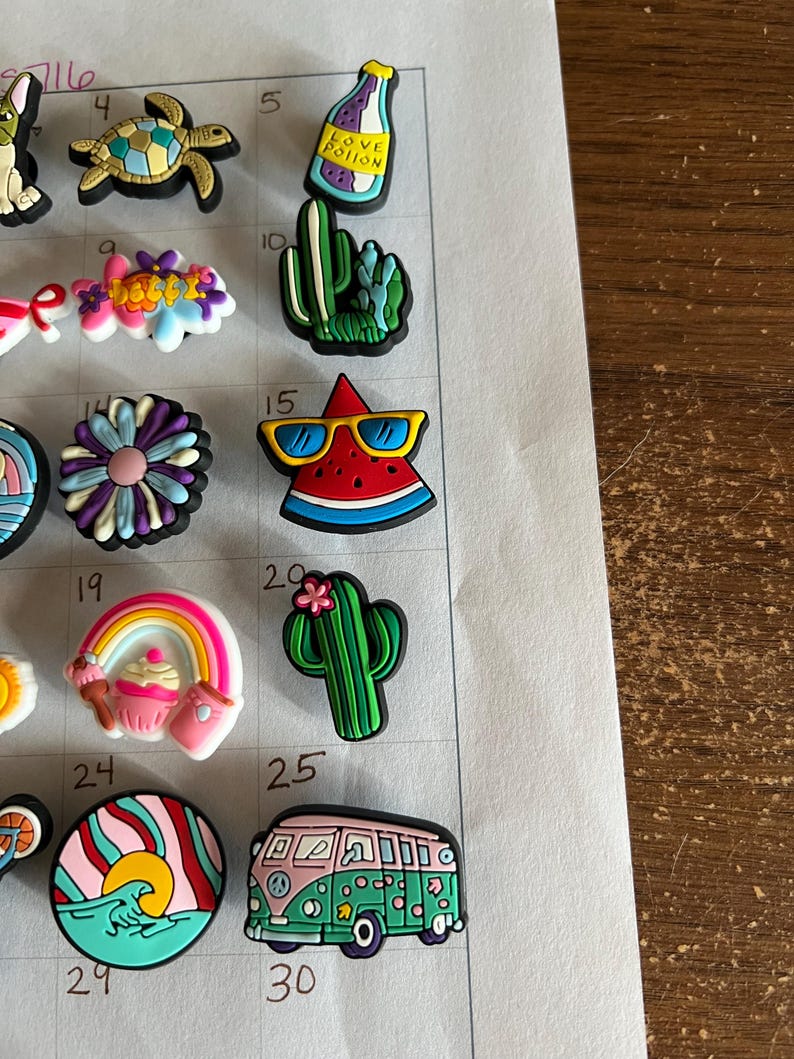 Summertime Shoe Charms - Etsy