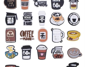 Coffee Shoe Charms