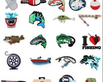 Fishing Shoe Charms