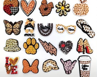 Leopard Print Shoe Charms