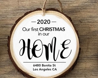 Personalized Ornament- Housewarming Gift - Our First Christmas