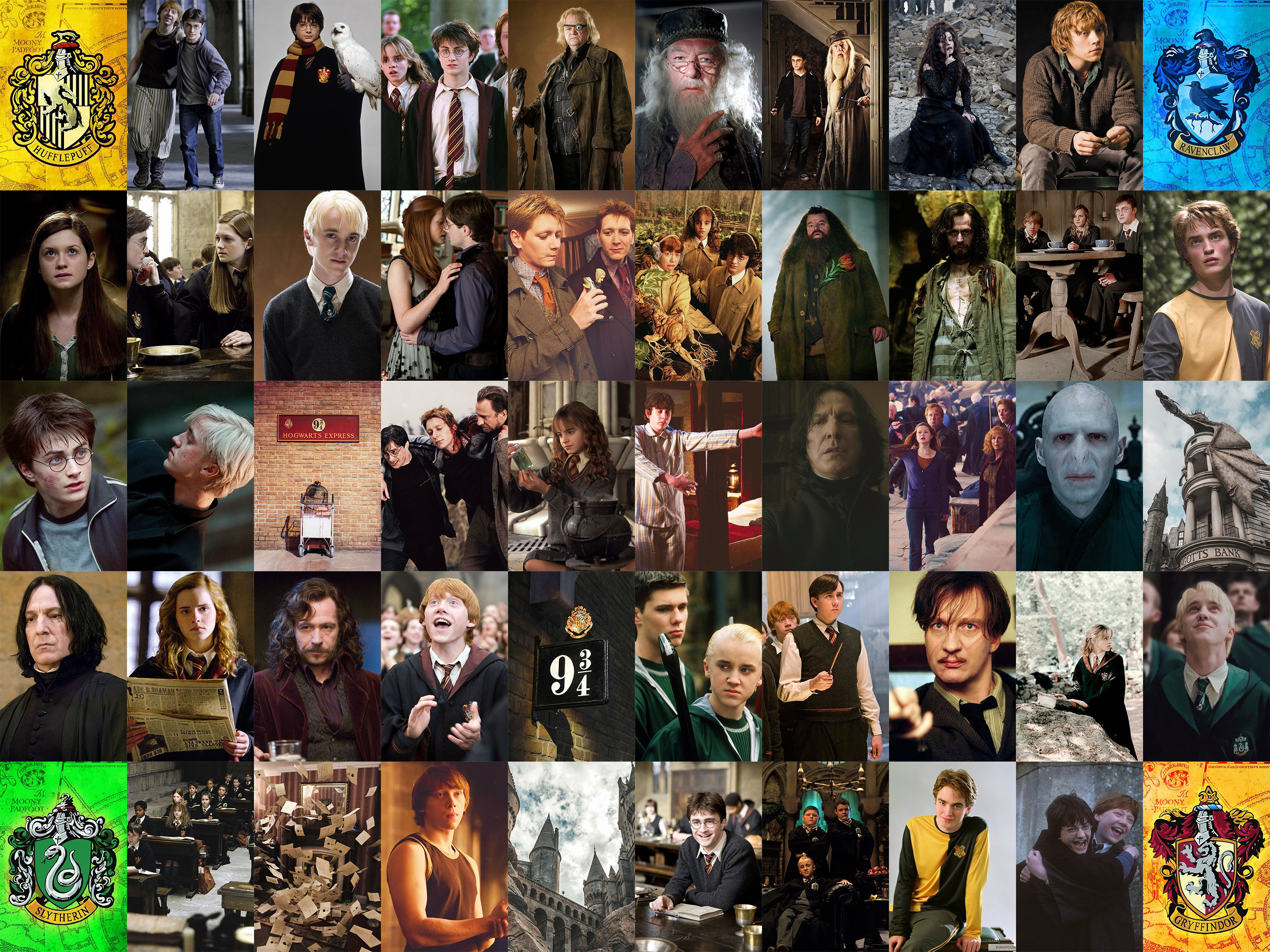 Harry potter collage Collage kit wall decor Movie collage kit Etsy