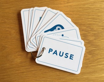 Anxiety support cards for wellbeing stress and mental health