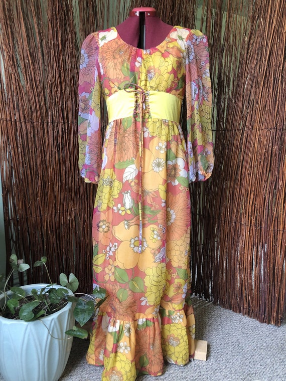 70s Corset Dress, Handmade