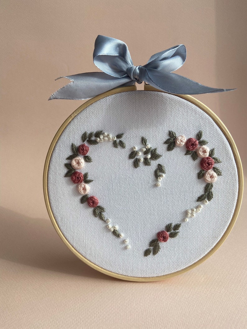 Personalized embroidery hoopcustom initial nursery decorembroidery hoop monogramcross stitch baby namebaby birth announcement