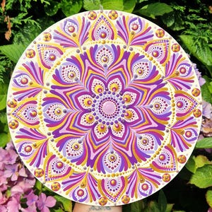 Mandala Handmade Mandala Hand Painted Mandala Mandala Plate Home Decor Unique Home Decor Gift Unique Decor Mandala Dot Art Wall Art Mandala