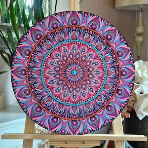 Mandala Wall Art Hand Painted Mandala Art Home Decor Wall Decor Handmade Mandala Unique Gift For Her Meditative Wall Art Mandala Painting