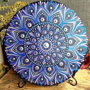 Mandala Handmade Mandala Hand Painted Mandala Mandala Plate Home Decor Unique Home Decor Gift Unique Decor Mandala Dot Art Wall Art Mandala