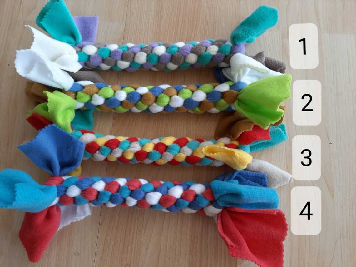 Zergel aus Fleece Spielzeug für den Hund 5cm dicke Etsy