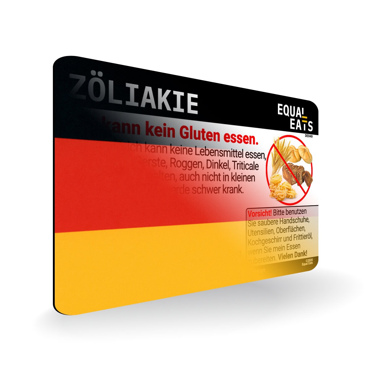 German Gluten Free Card Restaurant Card for Celiac Disease - Etsy Denmark