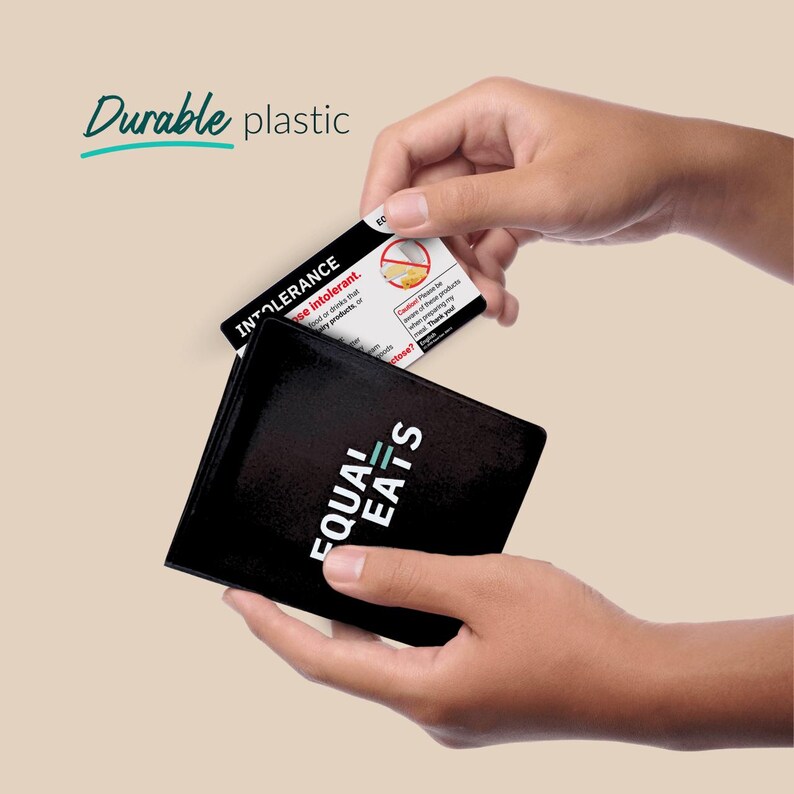 Tarjeta de intolerancia a la lactosa | Pedido en 50 idiomas | Tarjetas de traducción dietética de Equal Eats imagen 8