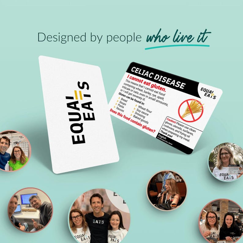 Plastic Gluten-Free Translation Card for Celiac Disease | Restaurant & Travel Dining Card | Choose 58 Languages | Medical Alert image 8
