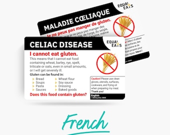 Celiac Disease Gluten Allergy French English Translation, Gluten Free Dining