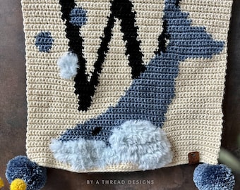 PATTERN: W is for Whale Wall Hanging