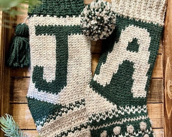 Custom Monogram Stockings