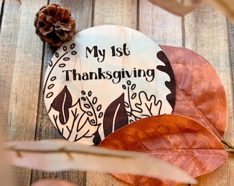 My First Thanksgiving Sign