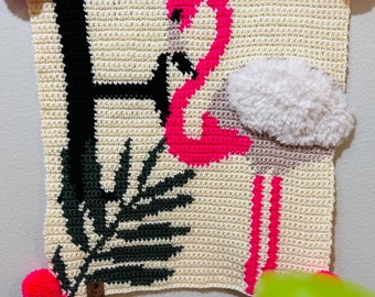 PATTERN: F is for Flamingo Wall Hanging