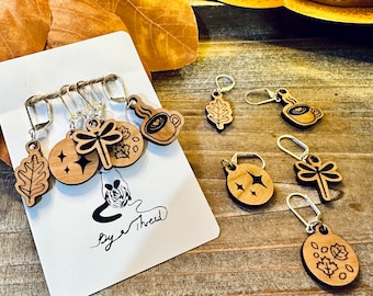 I’m an Autumn Stitch Markers - crochet stitch markers