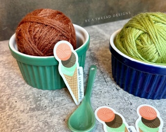 Happiness is Yarn Stickers