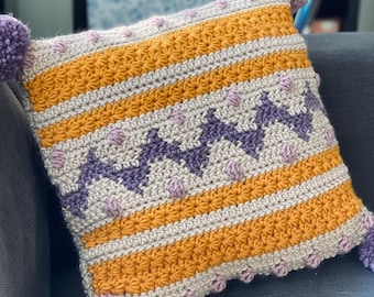Claire Pillow Cover Crochet Pattern