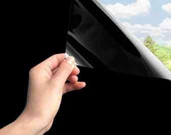 Total Blackout Privacy Glass Window Film Block Out 100% Light Black Tint Tinting