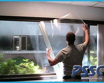 Clear Shatterproof Window Film 100 Micron HC Safety Glass Shatter Protection