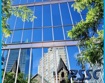 High Reflective Silver 20 Privacy Window Film Tint Self-adhesive Anti UV ( Free Postage )