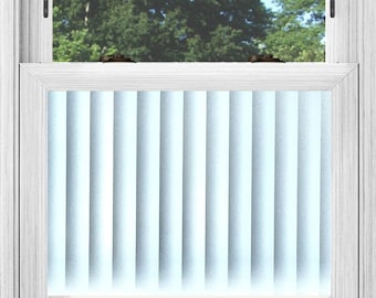 Static Cling Window Film Stylish Privacy Decoration for your Home Office Studio Summer House Faded Frost Stripe effect  (FREE POSTAGE)