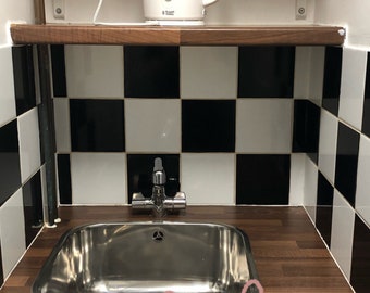 Kitchen Tiles Bathroom Tile Stickers/Splash back Transfers,Self Adhesive DIY Vinyl Peel and stick decals 25PCS (FREE POSTAGE)