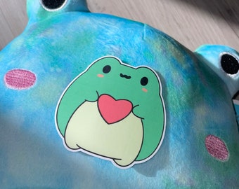 Wendy the Frog Sticker | Waterproof Vinyl, Sparkly or Clear