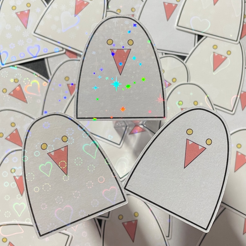 Cute Ghost Sticker | BL Lightsaber Sticker image 1