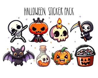 Halloween Sticker Pack | Ghost Stickers | Pumpkin Stickers