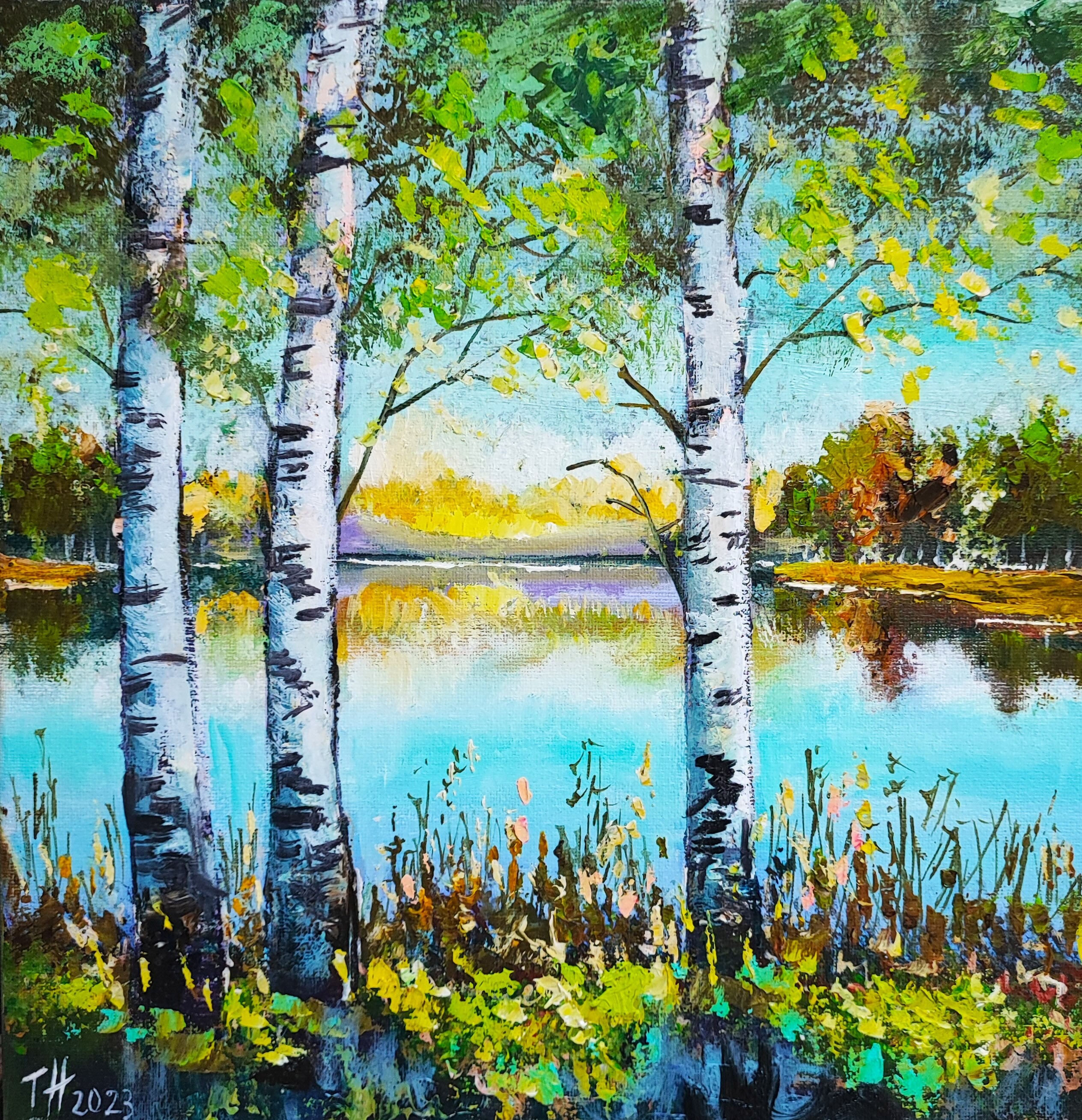 Birch Tree Paintings, Easy Painting Ideas for Bedroom, Acrylic Paintin –  Art Painting Canvas