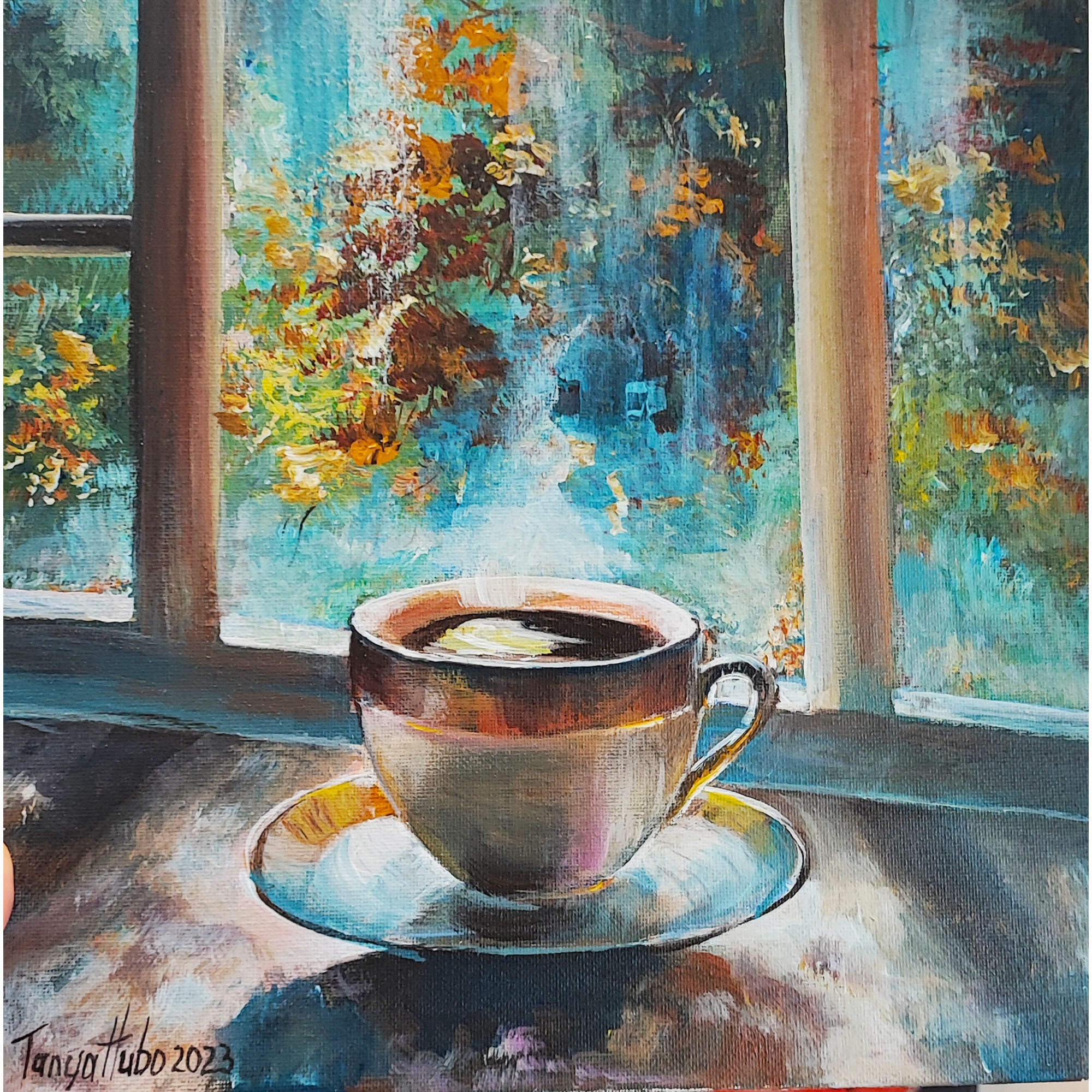 【予約販売品】 Ly painter Coffee of Painting（Cup the in stand Coffee 版画