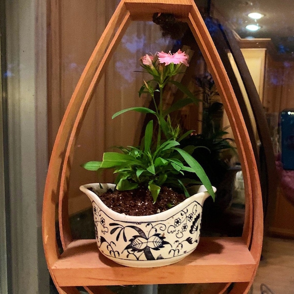 Danish Style Hanging Window Planter - Single Shelf