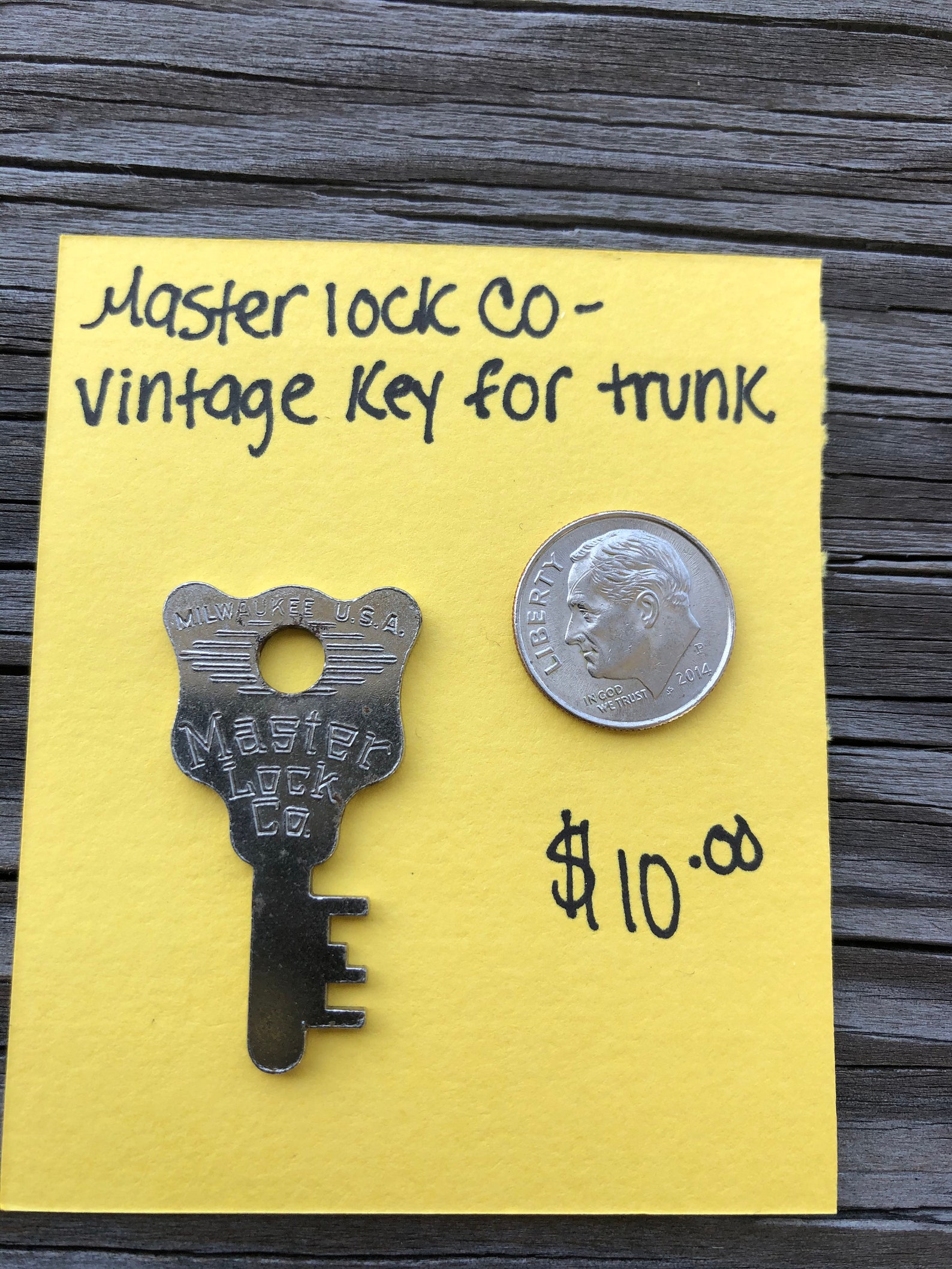 Master Lock Co Vintage Key for Trunk Trunk Key Master Lock Key Etsy
