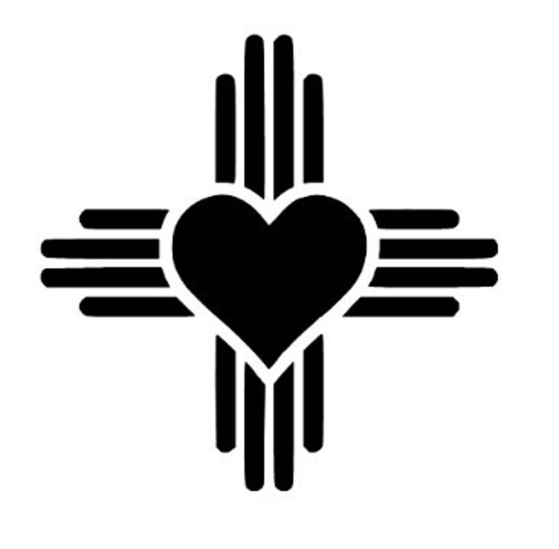 New Mexico Zia Symbol Decal | Etsy