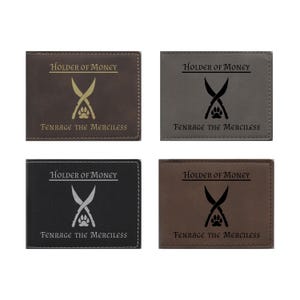 DND Gifts Engraved Wallet, Personalized Holder of Money Ranger Class Symbol Bifold Wallet, Dungeons Dragons D&D
