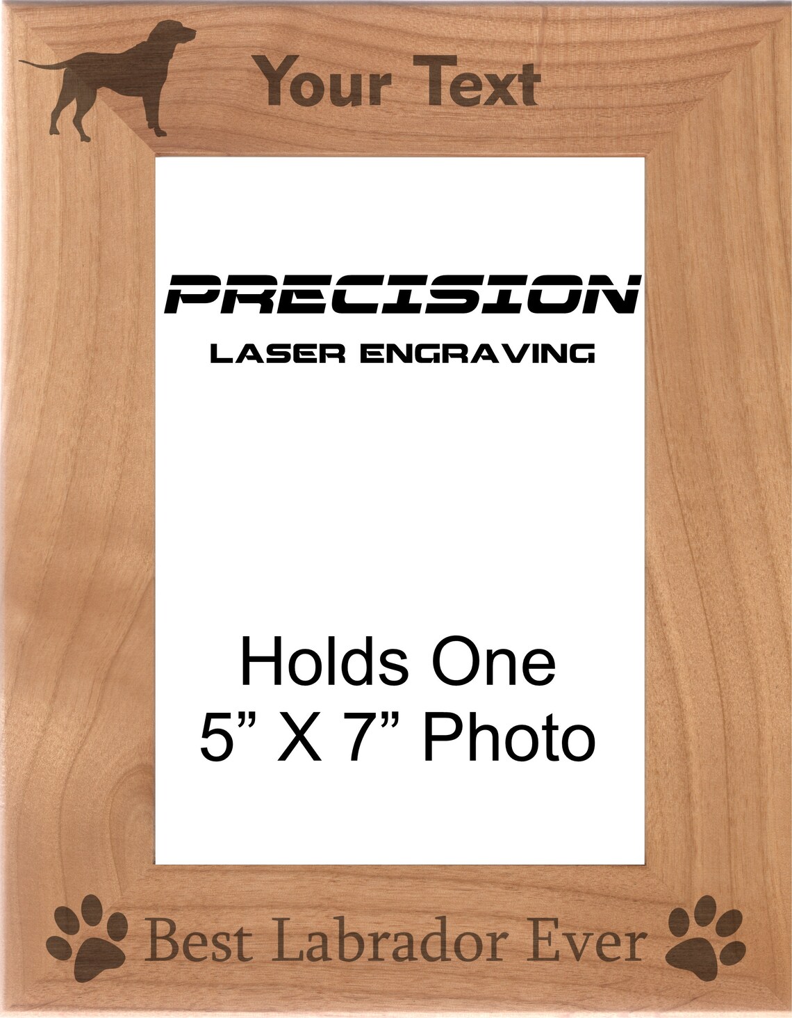 Personalized Pet Frame Best Labrador Ever Engraved Wood Etsy