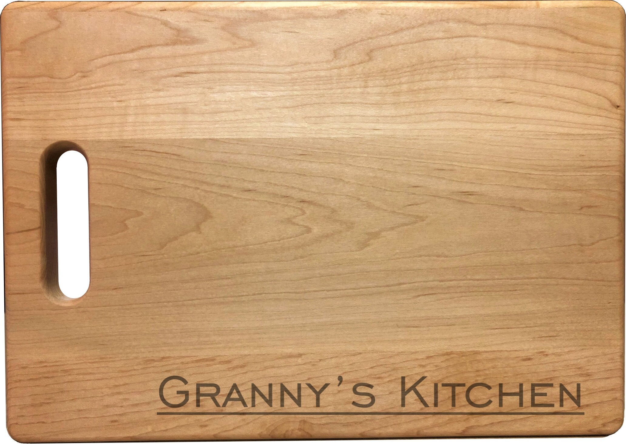 Grandma's Kitchen Custom Engraved Bamboo Cutting Board - Whitetail  Woodcrafters