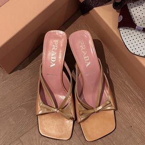 PRADA ヴィンテージミュール 高ヒール Prada vintage mules - Etsy 日本