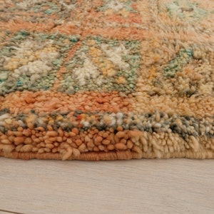 Vintage boujaad rug, Authentic Moroccan Rug 5x8 ft image 9