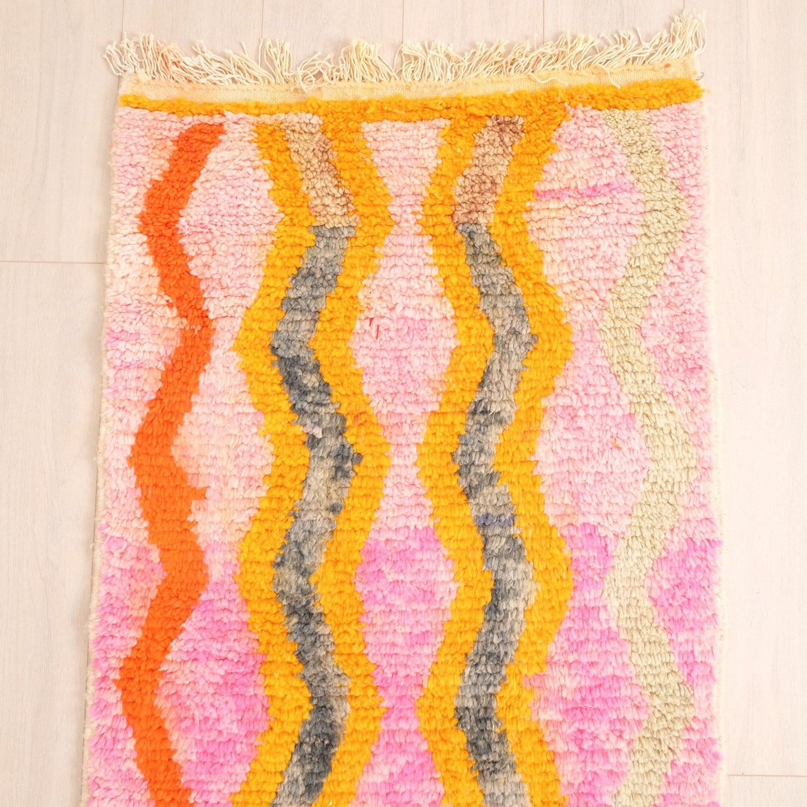 Vintage Moroccan Rug Runner Authentic Boujaad Runner Rug 2x9 Etsy