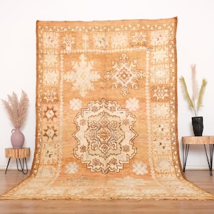 Vintage boujaad rug, Authentic Moroccan Rug 5x9 ft