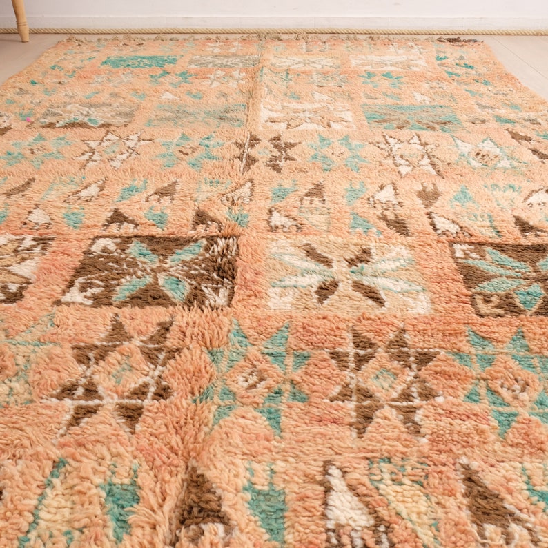 Vintage Boujaad rug, Authentic Moroccan Rug 5x10 ft image 6