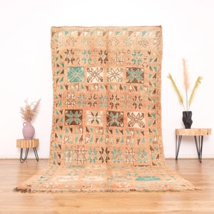 Vintage Boujaad rug, Authentic Moroccan Rug 5x10 ft image 1